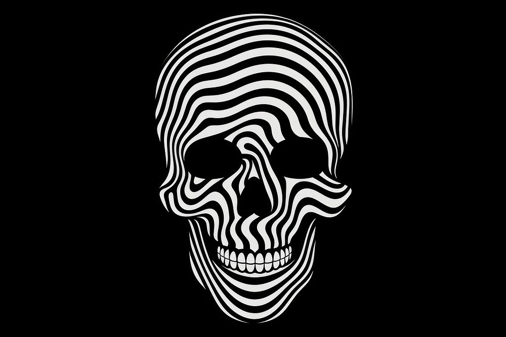 A Skull black white zebra. AI generated Image by rawpixel.