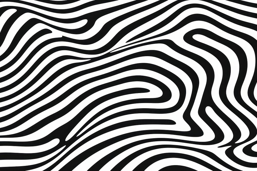 Abstract optical illusion wave a flow of black and white stripes forming a wavy distortion effect abstract pattern zebra