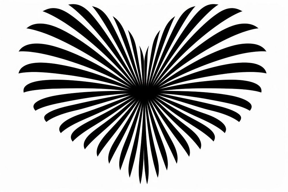Heart pattern black white. AI generated Image by rawpixel.