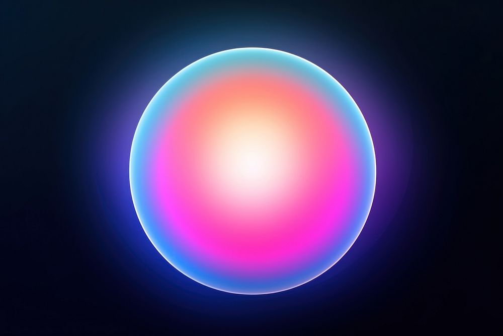  Aura circle background sphere night illuminated. AI generated Image by rawpixel.