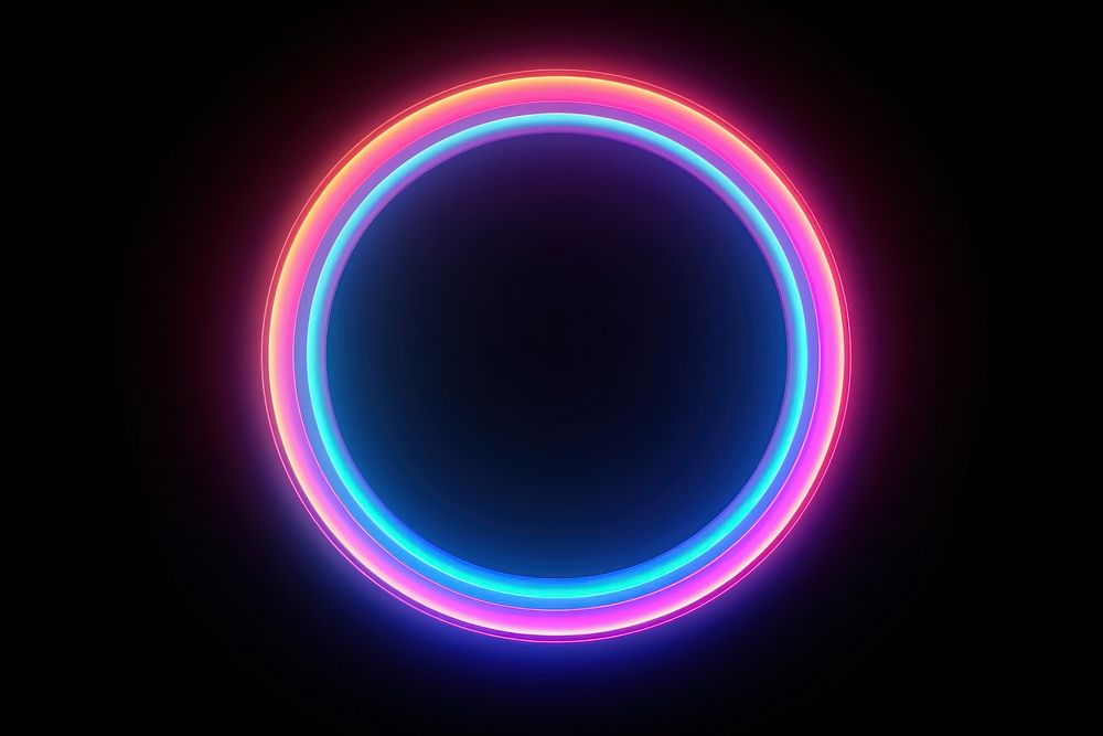  Aura circle background neon light illuminated. AI generated Image by rawpixel.