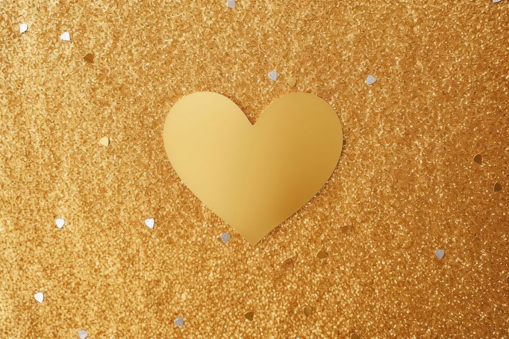 Small heart gold backgrounds celebration textured.