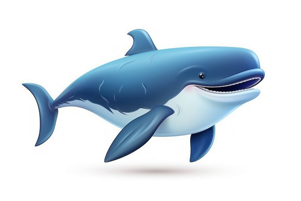 Whale whale cartoon animal. AI generated Image by rawpixel.