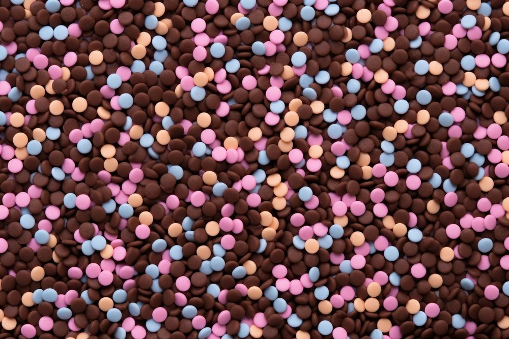  Chocolate sprinkles aesthetic background confectionery backgrounds food. AI generated Image by rawpixel.