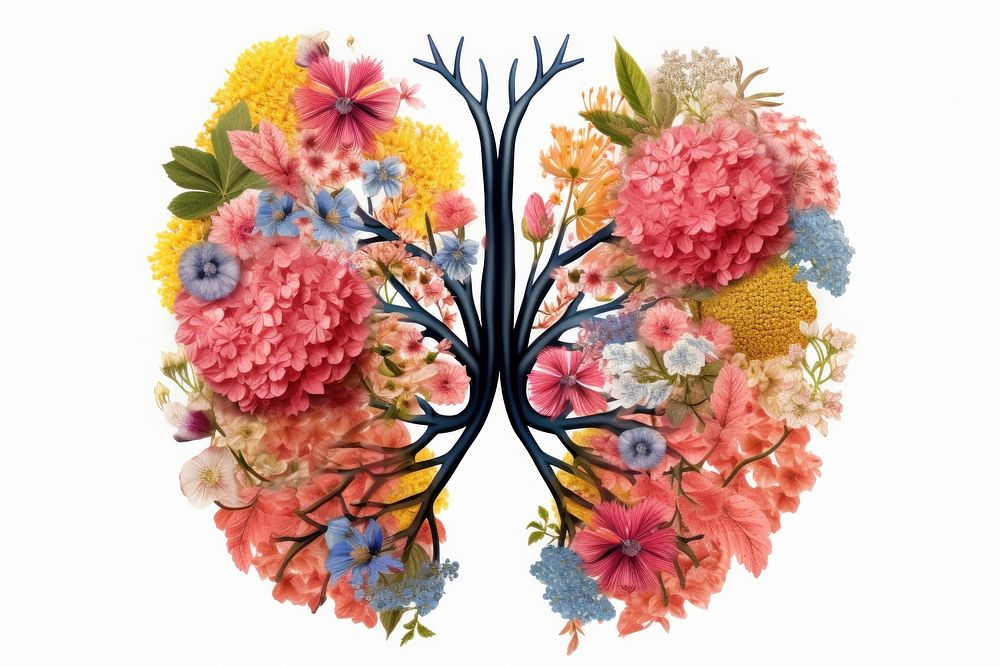 Lungs flower pattern plant.