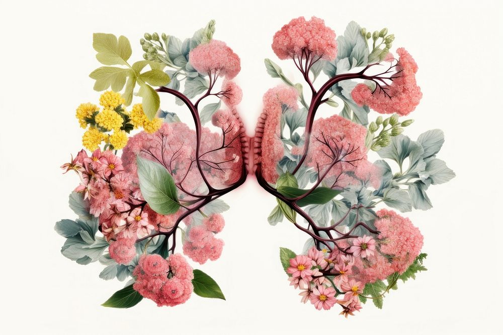 Lungs flower pattern plant.