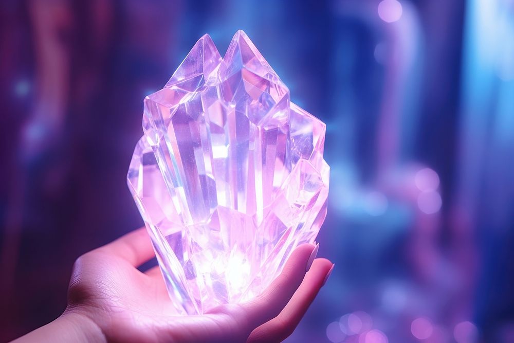Healing crystal gemstone mineral jewelry. AI generated Image by rawpixel.