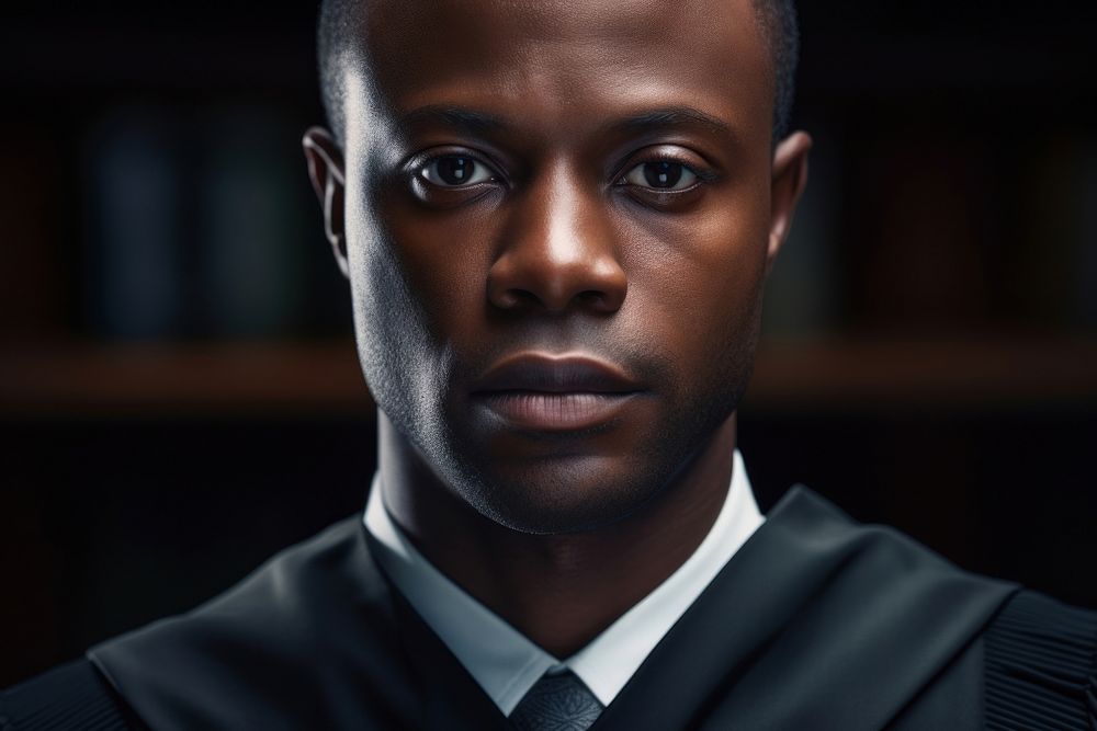 African american judge photography portrait adult. AI generated Image by rawpixel.