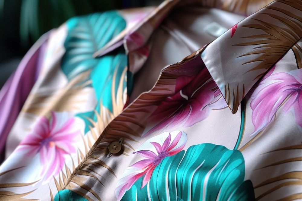 Hawaiian shirt backgrounds pattern creativity. AI generated Image by rawpixel.