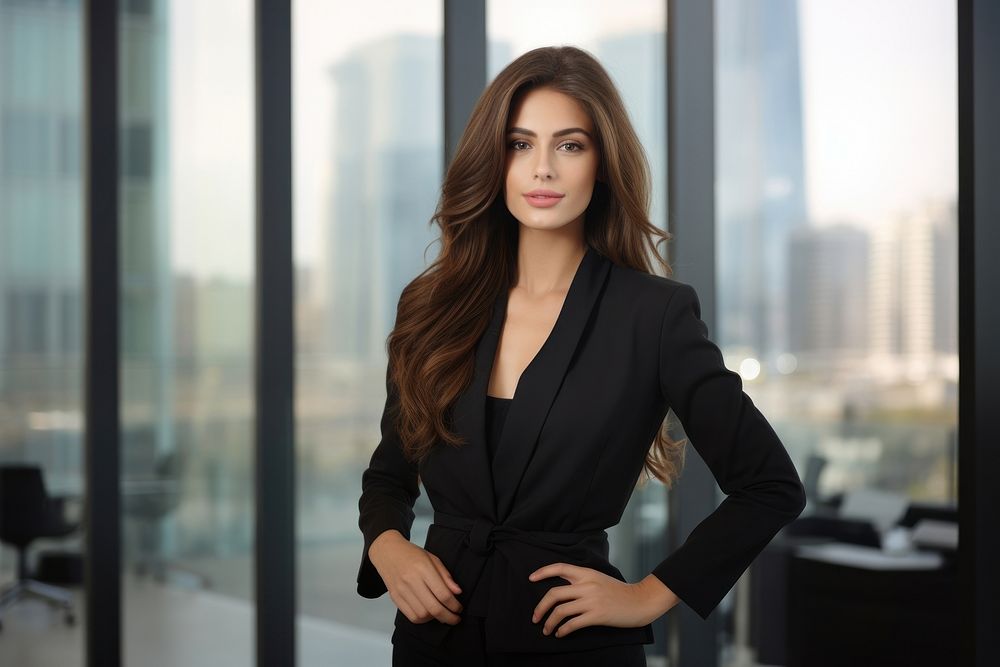  Businesswoman portrait fashion looking. AI generated Image by rawpixel.