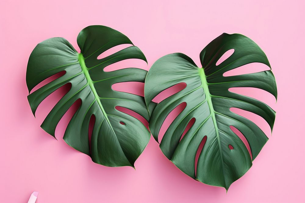  Tropical plant green leaf. AI generated Image by rawpixel.