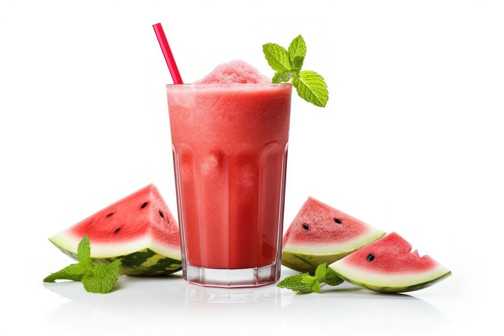 Watermelon smoothie drink fruit juice.