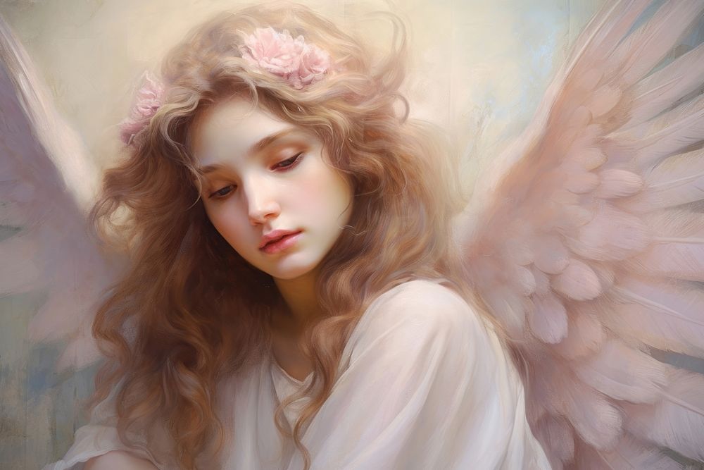 Angel portrait painting adult.