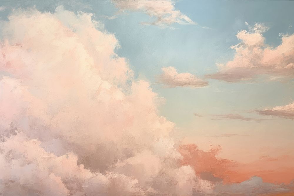 Clouds in the sky painting backgrounds outdoors.