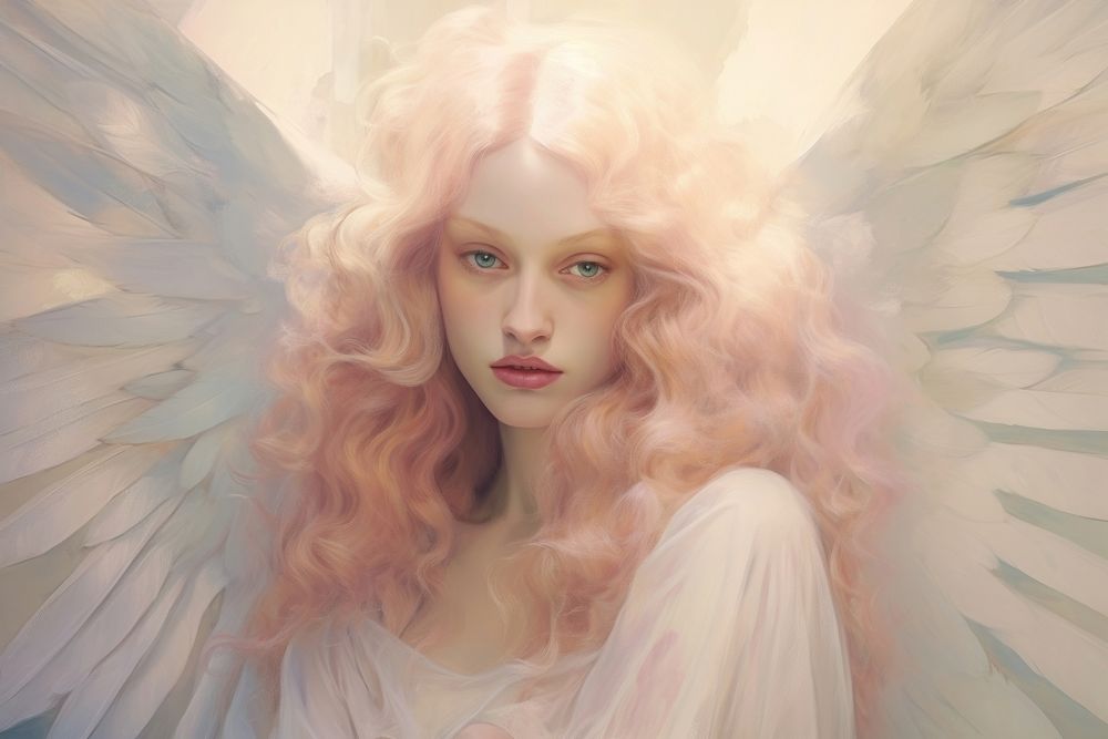 Angel portrait painting adult.