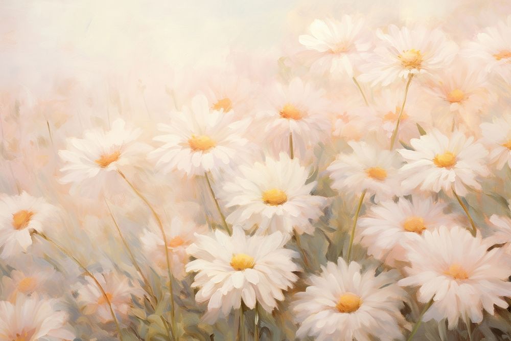 Daisy garden backgrounds painting blossom.