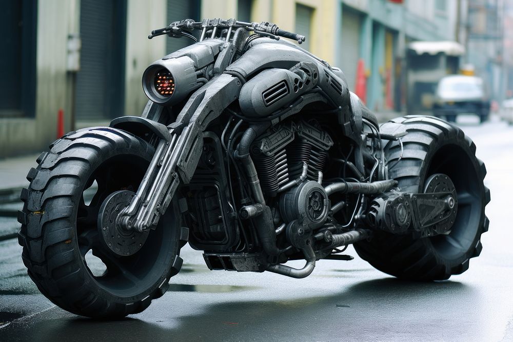 Motorcycle tire vehicle wheel. AI generated Image by rawpixel.