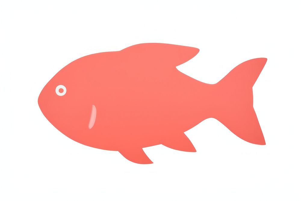 Fish minimalist form goldfish animal shark.