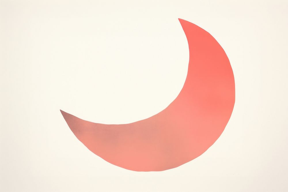 Half moon minimalist form astronomy eclipse nature.