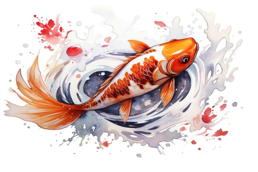 Koi fish animal carp goldfish.