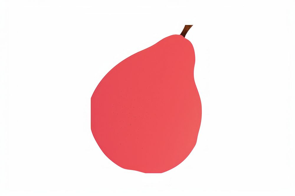 Mango minimalist form pear food white background.