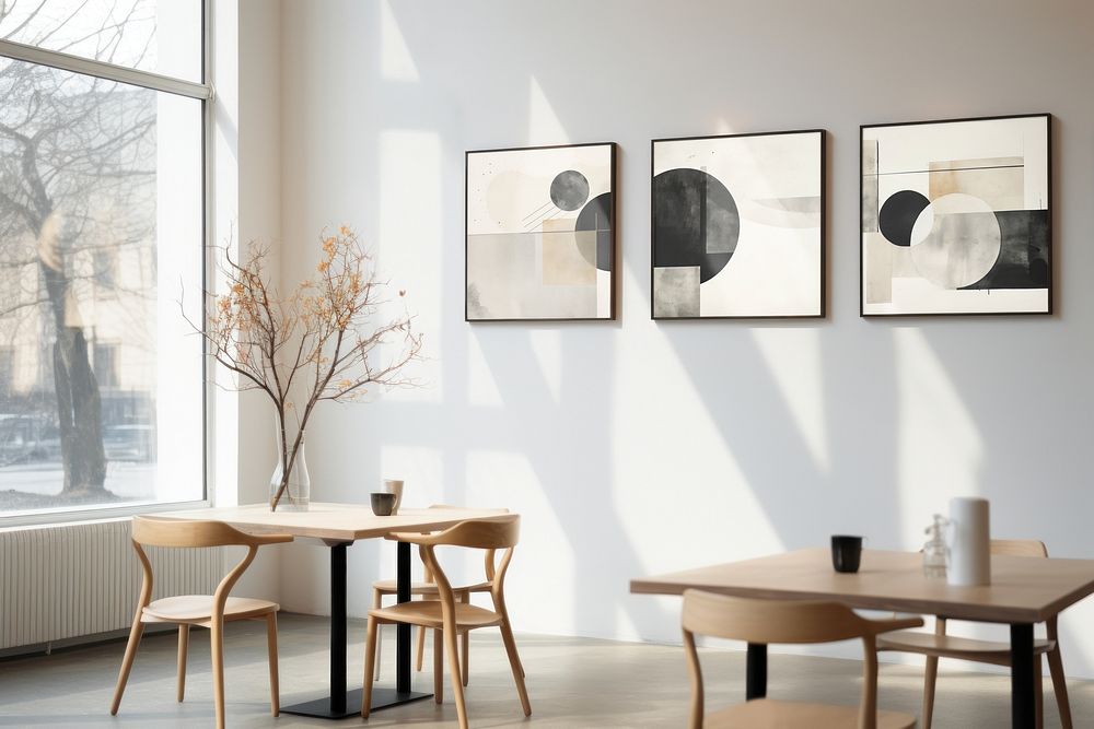 Minimal cafe interior design