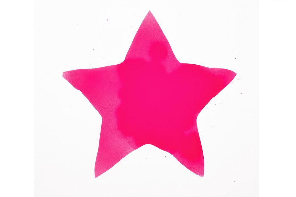 Mini star minimalist form symbol shape white background.