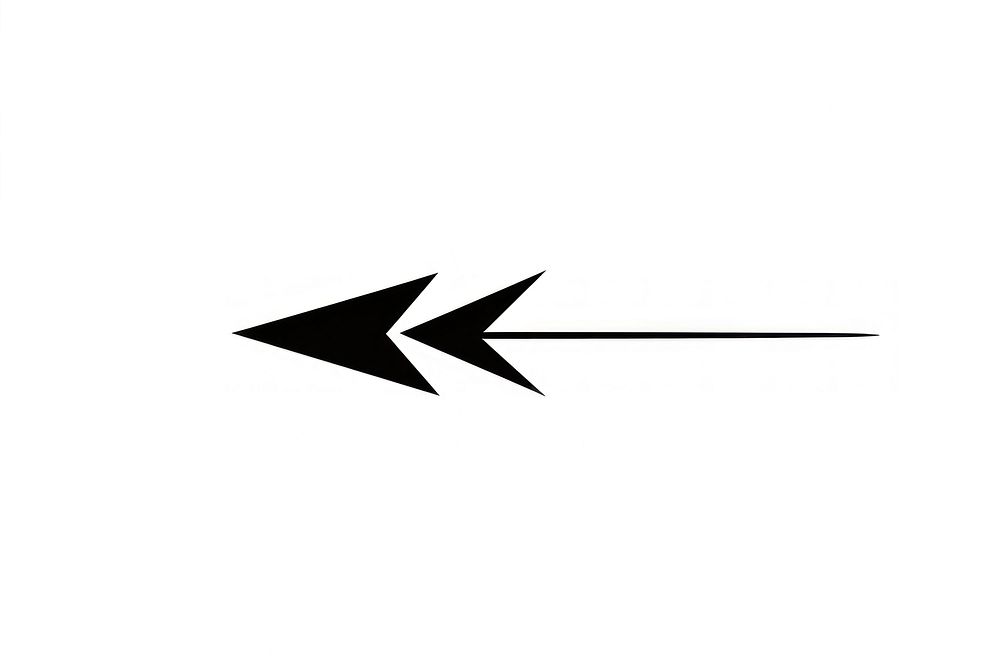 Arrow symbol white line. AI generated Image by rawpixel.