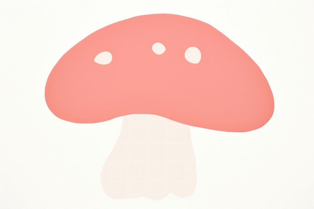 Mushroom minimalist form mushroom fungus agaric.