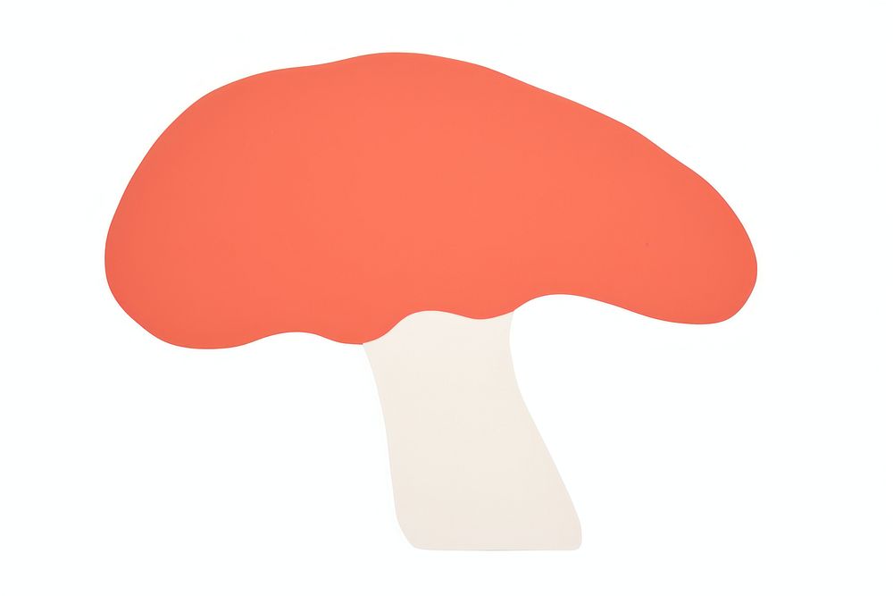 Mushroom minimalist form mushroom fungus agaric.