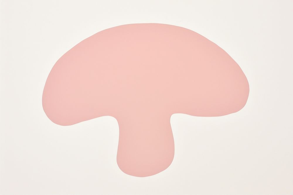 Mushroom minimalist form mushroom moustache medical.