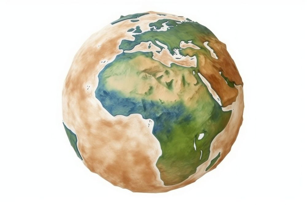 Earth planet globe space.