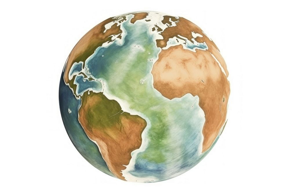 Earth planet globe space.