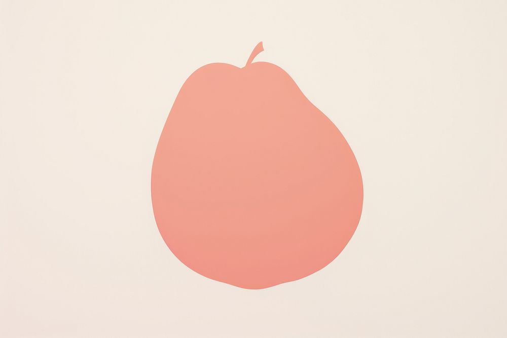 Peach minimalist form fruit pear produce.