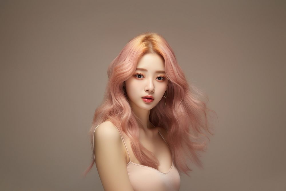 Korean beauty blogger portrait fashion adult.
