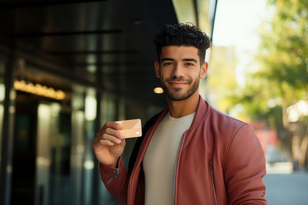 Holding a credit card smile architecture refreshment. AI generated Image by rawpixel.
