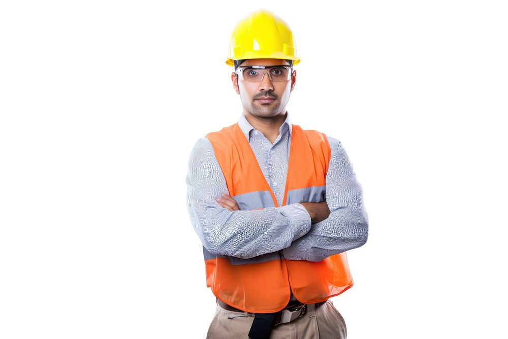 Construction industry worker construction hardhat helmet. AI generated Image by rawpixel.