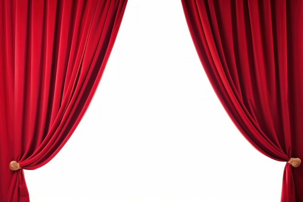 Red curtain backgrounds white background elegance.