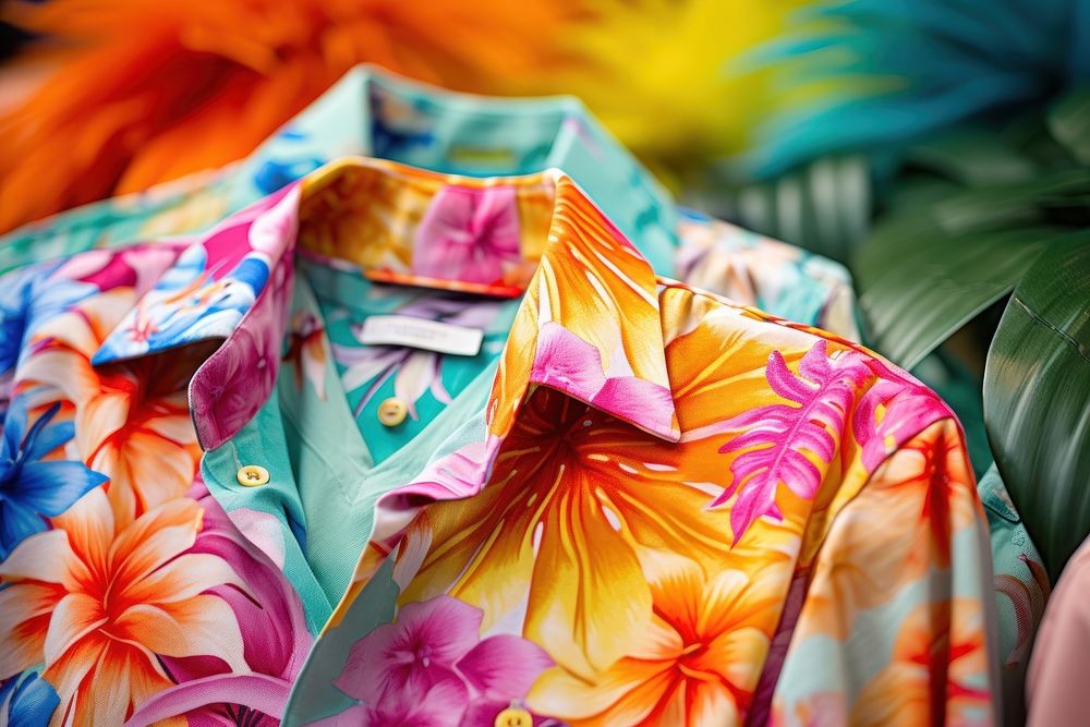 Hawaiian shirt pattern backgrounds creativity. AI generated Image by rawpixel.