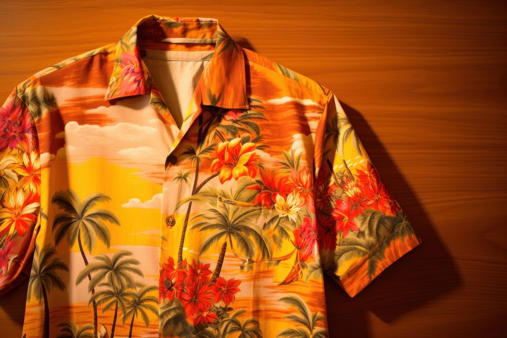 Hawaiian shirt sleeve beachwear clothing. AI generated Image by rawpixel.