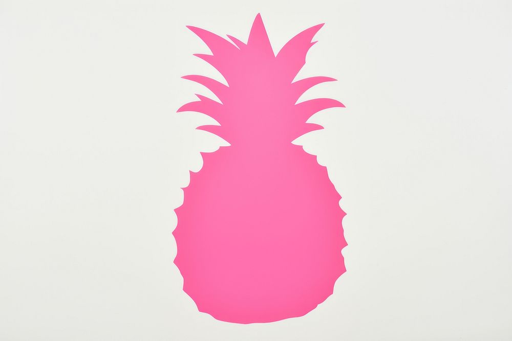 Pineapple minimalist form pineapple shape fruit.