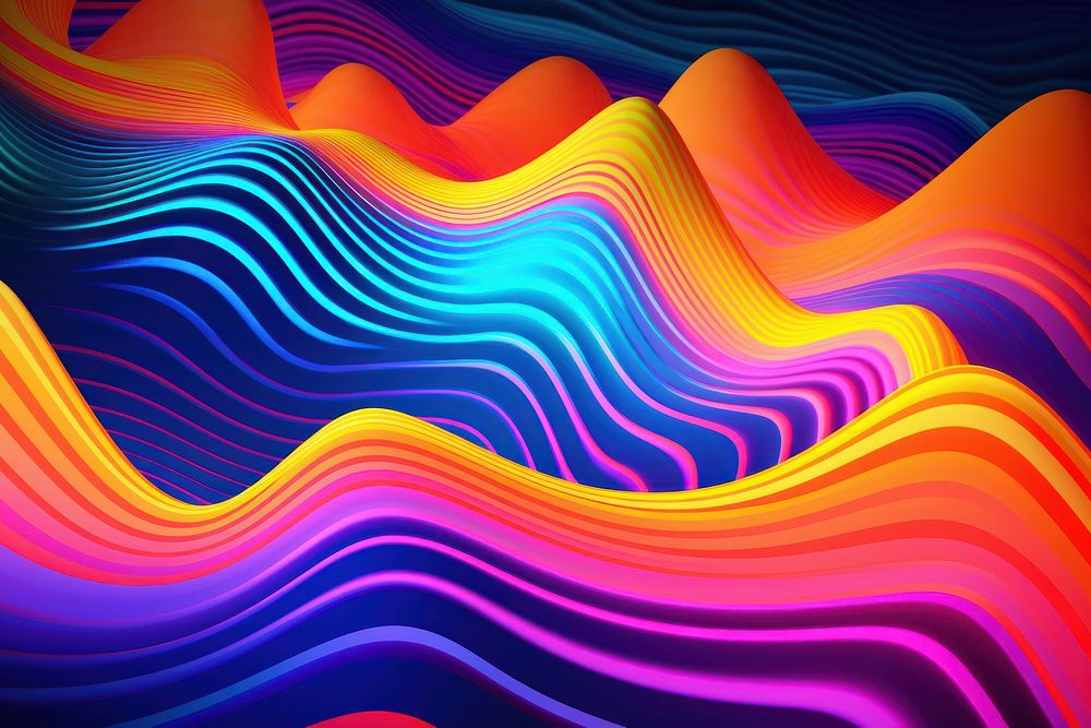  Psychedelic wallpaper pattern purple illuminated. AI generated Image by rawpixel.