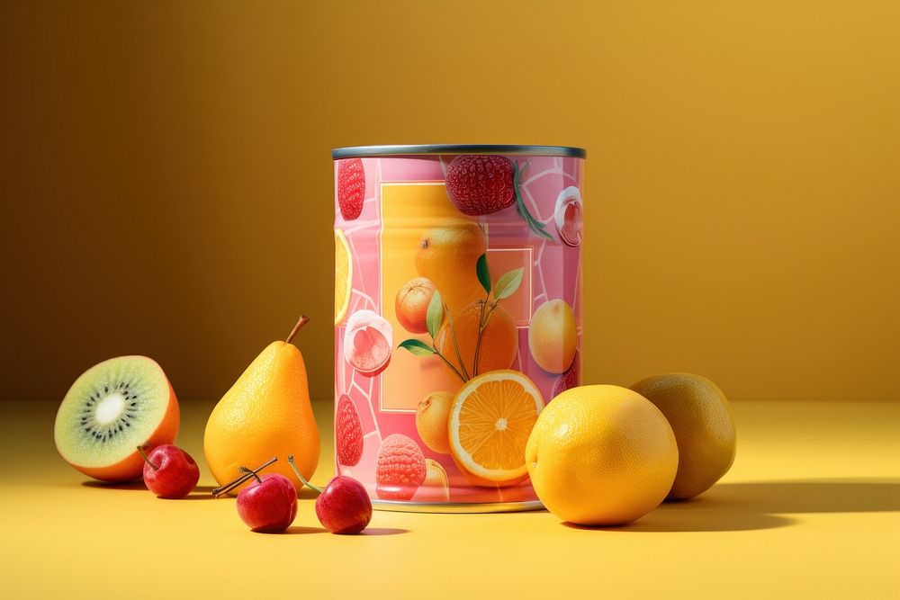 Canned fruit grapefruit lemon plant.