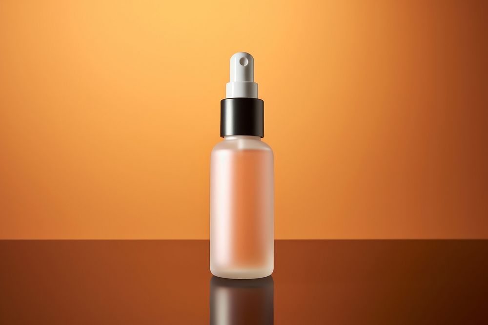 Hair serum cosmetics perfume bottle.