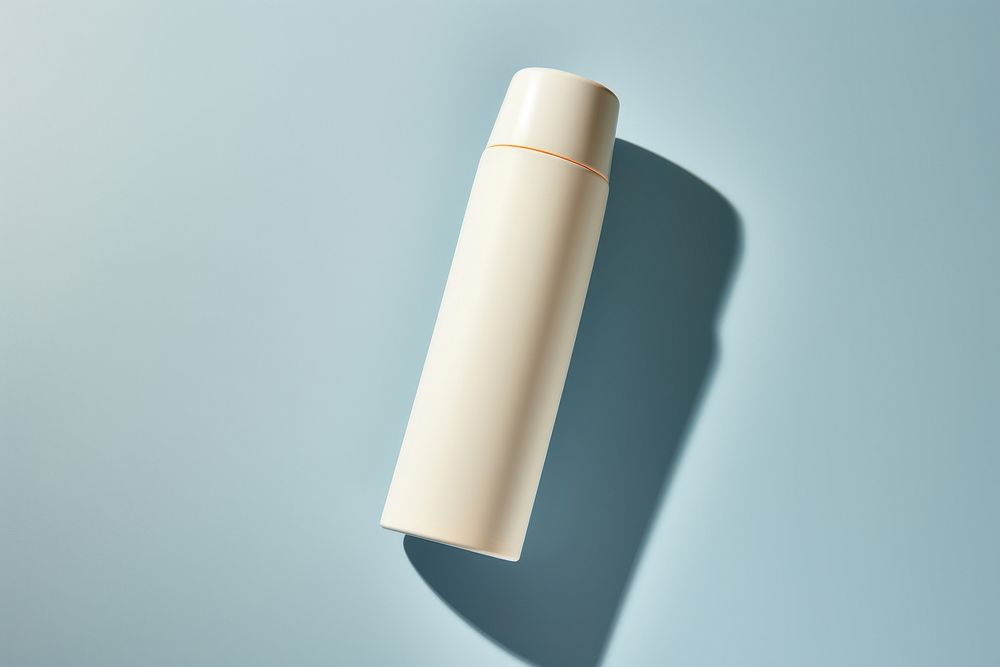 Sunscreen bottle cylinder simplicity cosmetics.