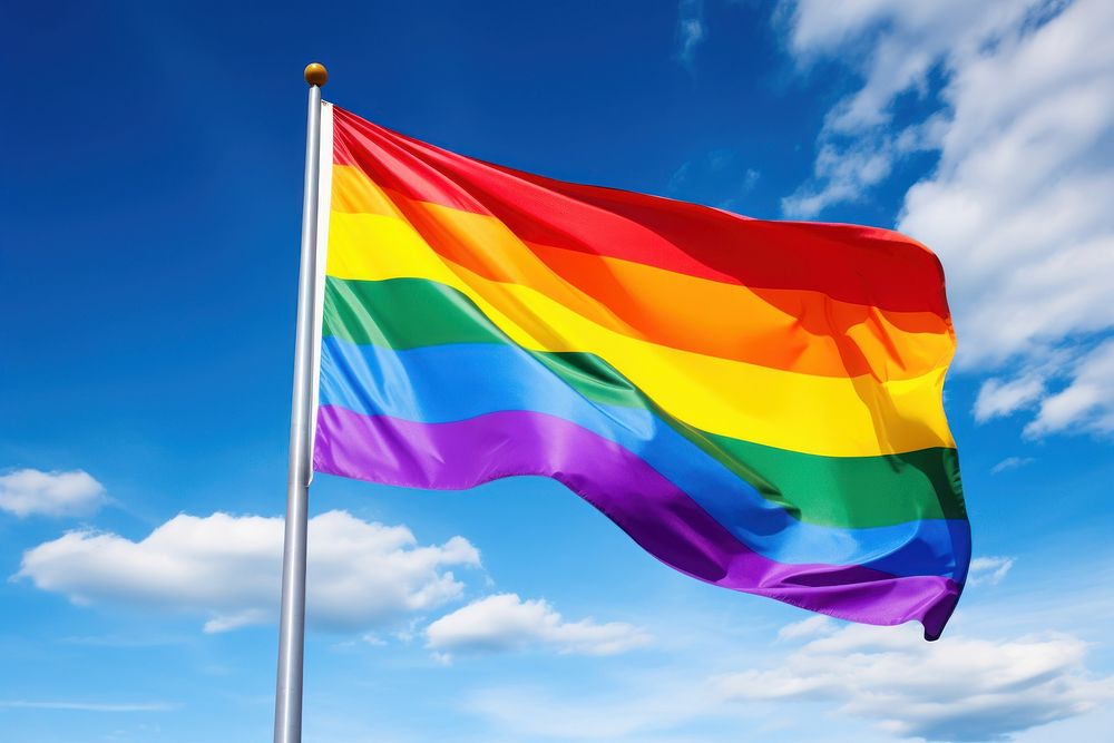 Rainbow flag rainbow symbol cloud.