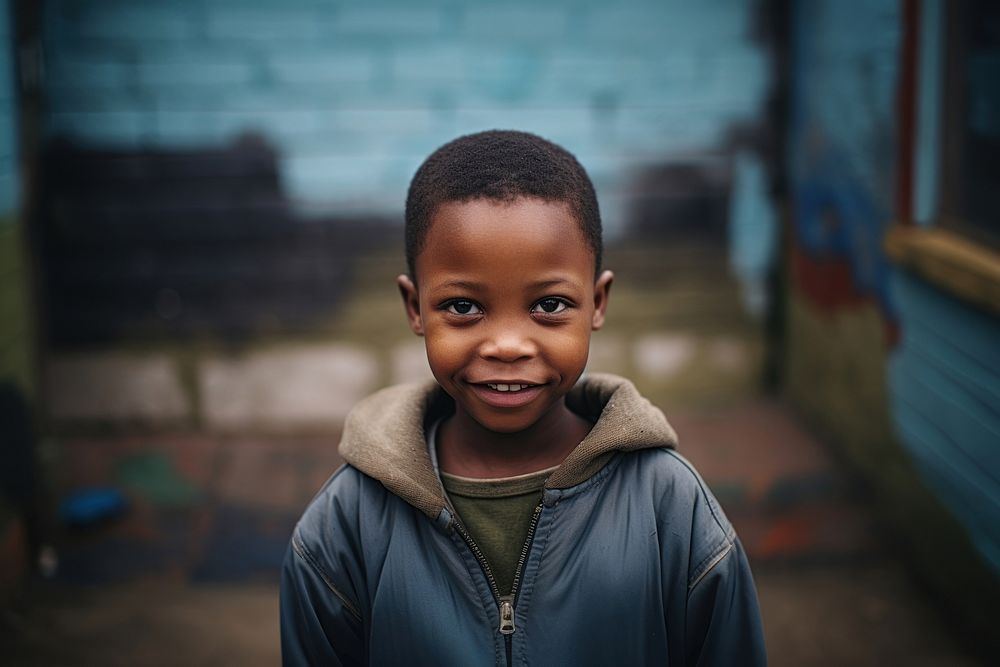 South African kid portrait child happy.