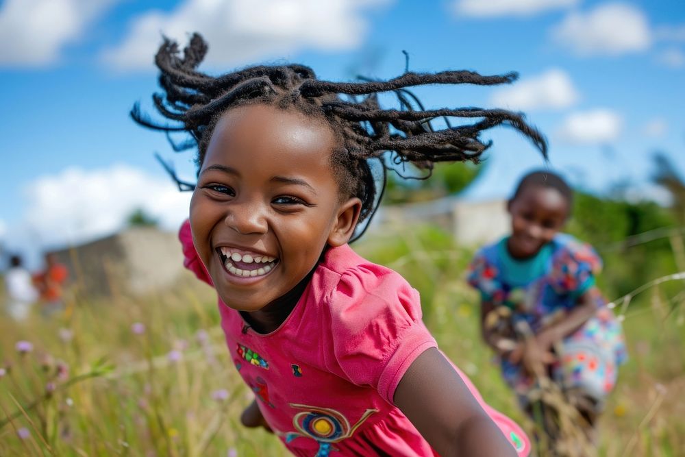 South African girl child smile photo.