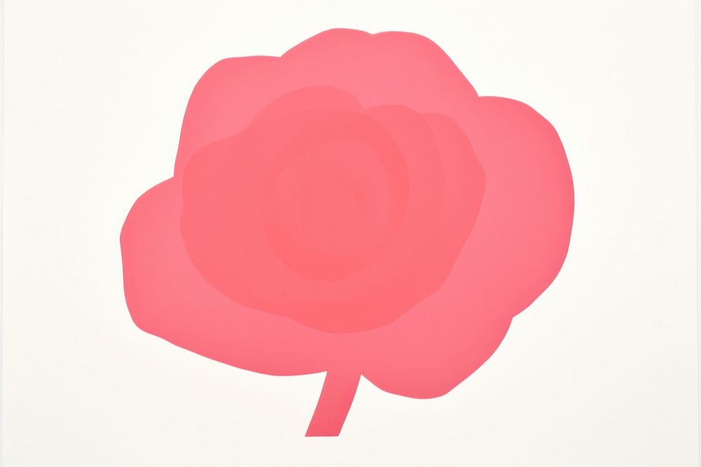 Rose minimalist form flower petal plant.