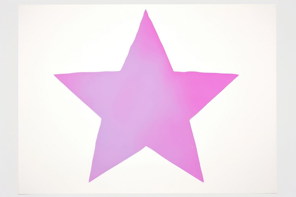 Star minimalist form symbol shape white background.